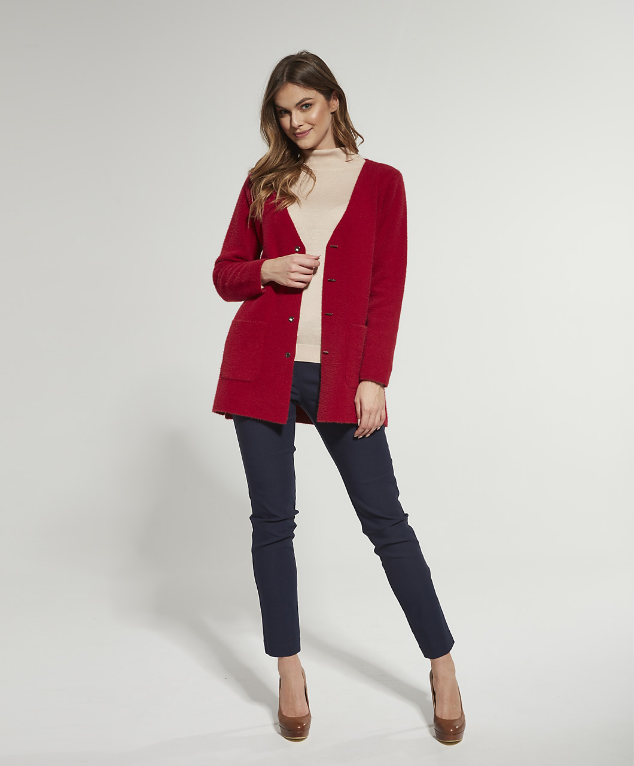 Obrazek Sweter damski 2214561 (czerwony)