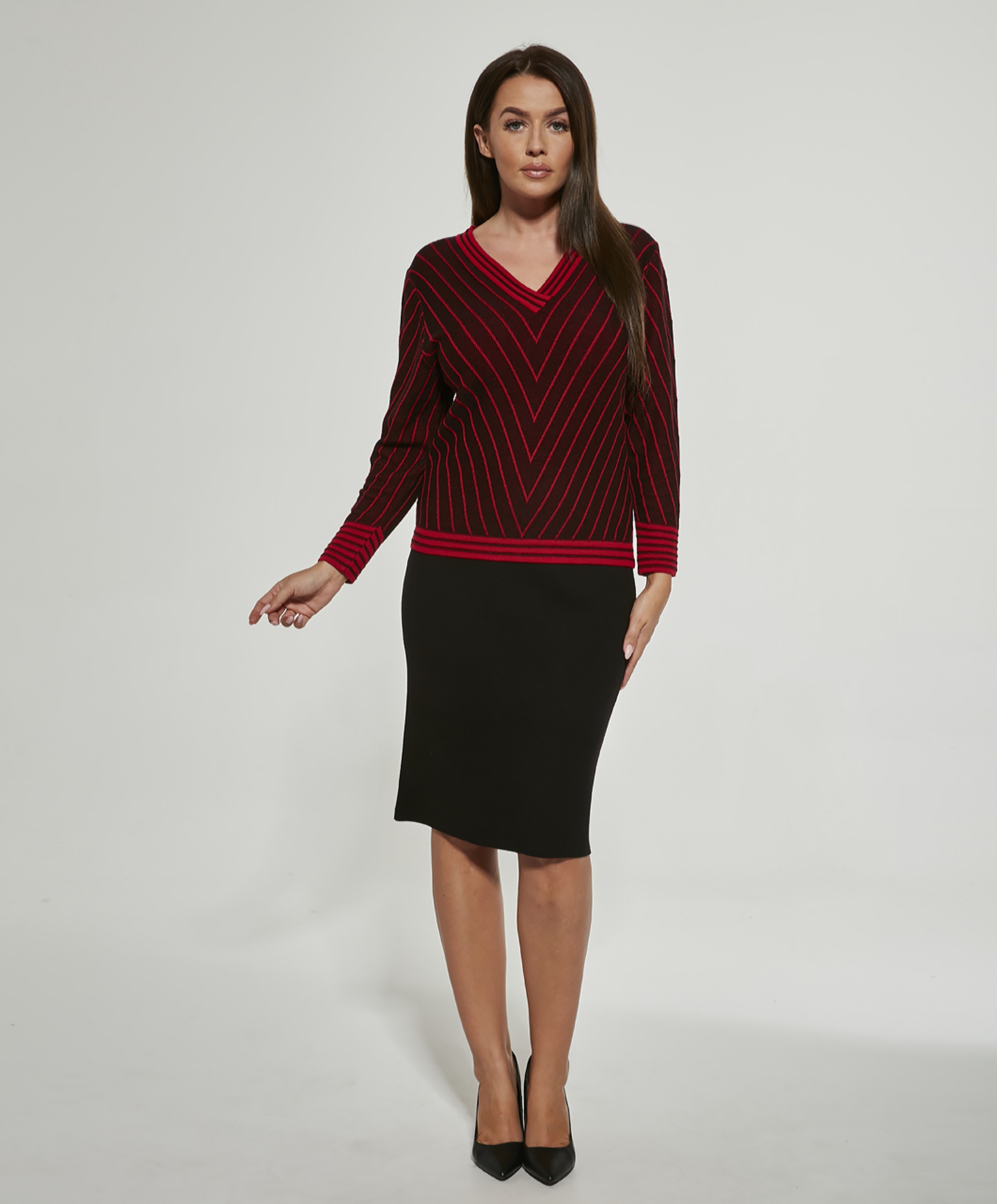 Obrazek Pulower damski 9214021 (czerwony)