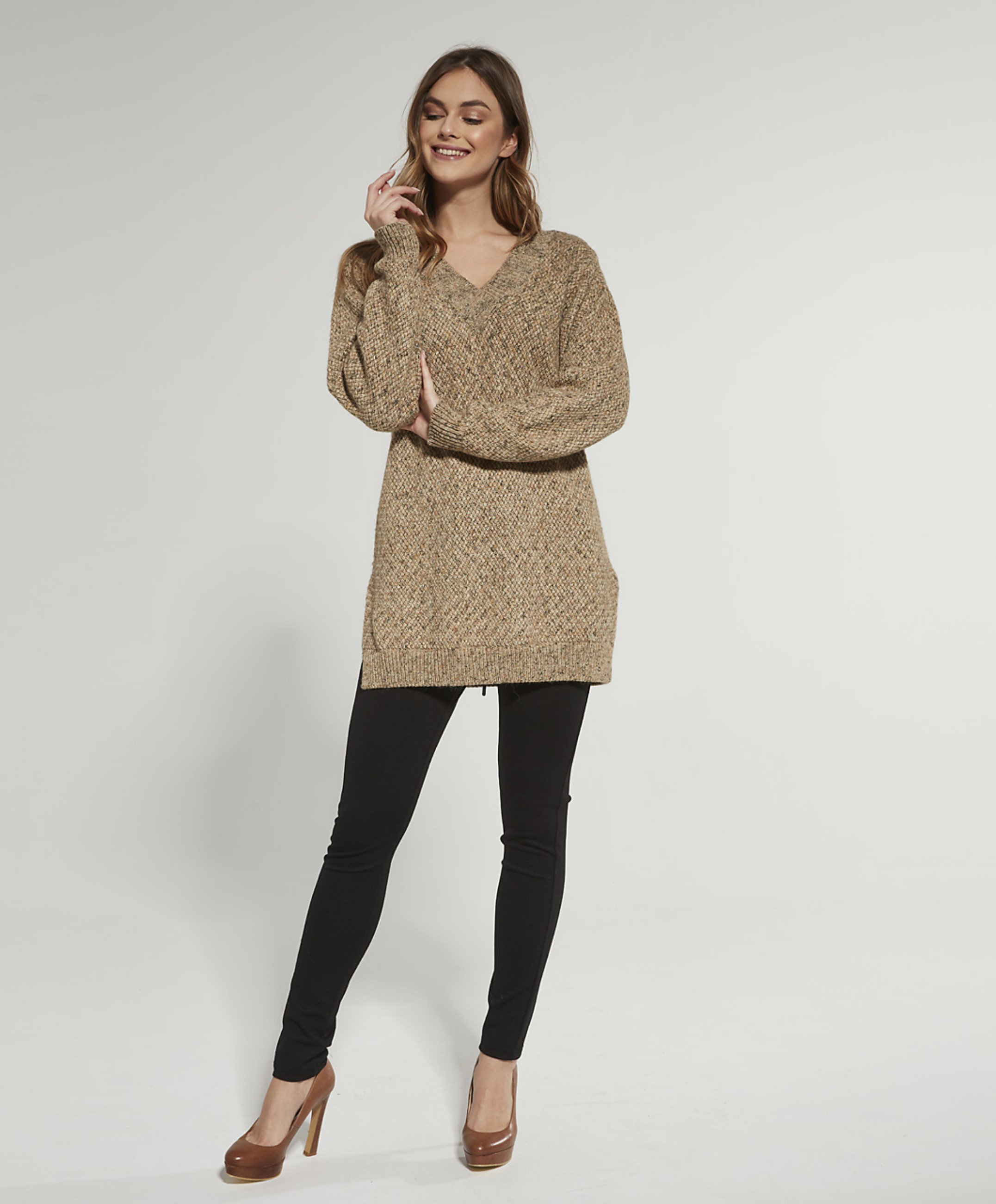 Obrazek Tunika damska 2214641 (ciemny  beż)